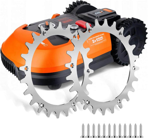 Pinchos de acero inoxidable para Worx Landroid 210 mm Para Worx Landroid L & Vision