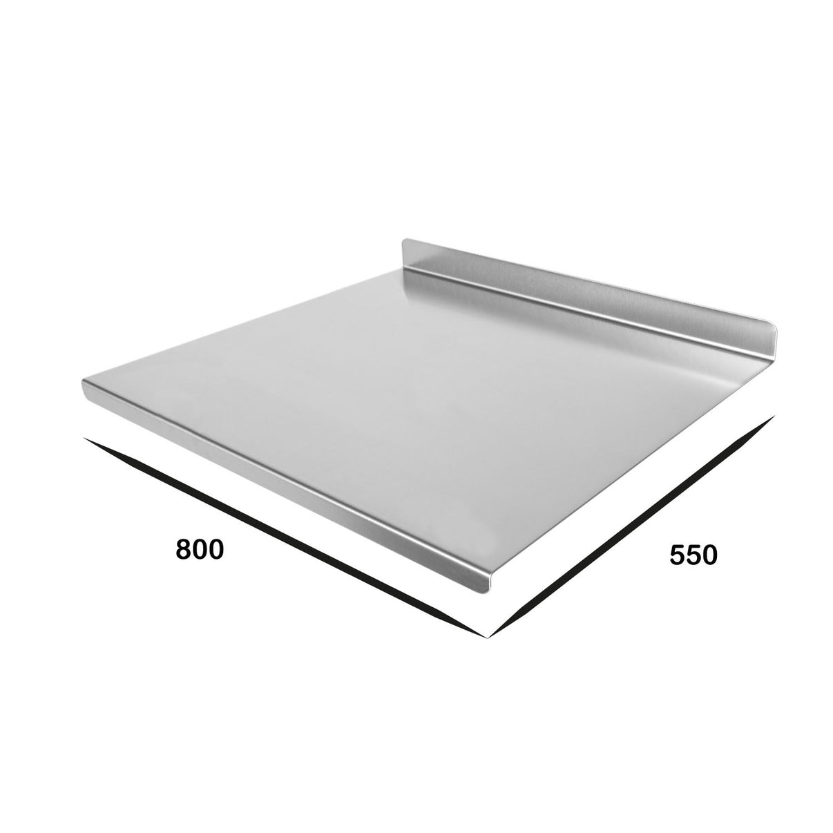 Edelstahl Knetplatte