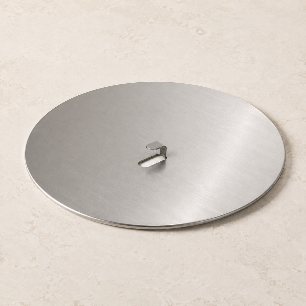 Blind Bake Edelstahlplatte Ø 24 - 26 - 28 cm aus Edelstahl für perfekte Pizzazubereitung