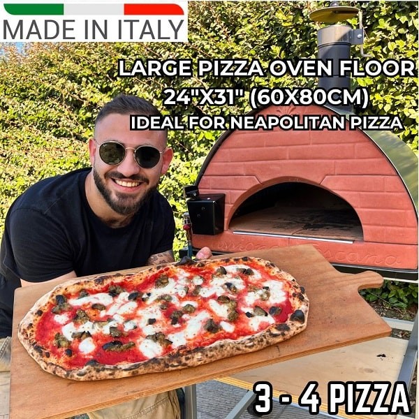 Passione Multi-fuel Pizzaofen GUNMETAL backfläche: 80x60cm
